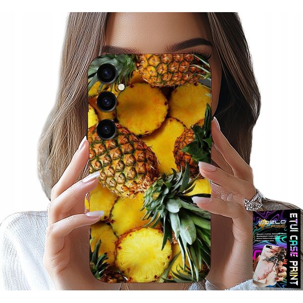 Custodia Per Samsung Galaxy M55 5G - Ananas Frutta Caso + Vetro-image