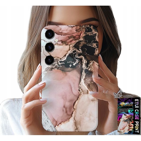 Custodia Per Samsung Galaxy A24 4G - Elegante Moda Marmo + Vetro-image