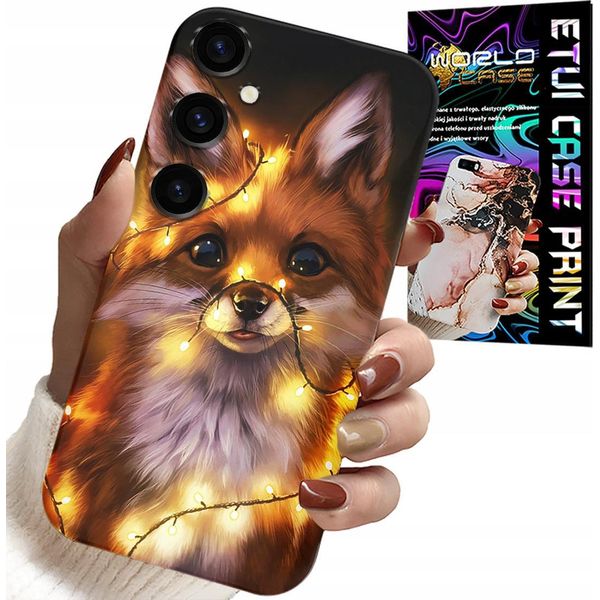 Custodia Per Samsung Galaxy S25 Plus - Dolce Volpe Foresta Animali Caso + Vetro-image