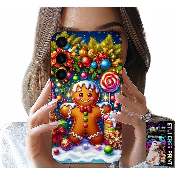 Custodia Per Samsung Galaxy A05S - Pan Di Zenzero, Disegni Di Caramelle + Vetro-image