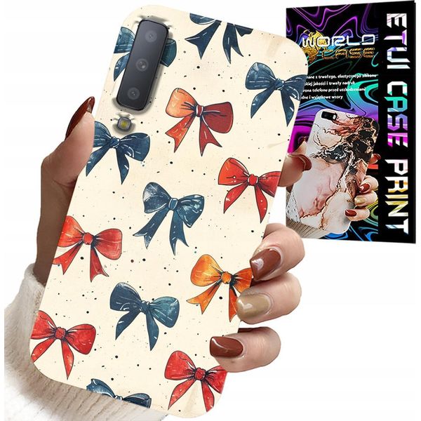 Custodia Per Samsung A7 2018 - Nastri Colorati Disegni Di Moda Nastro-image