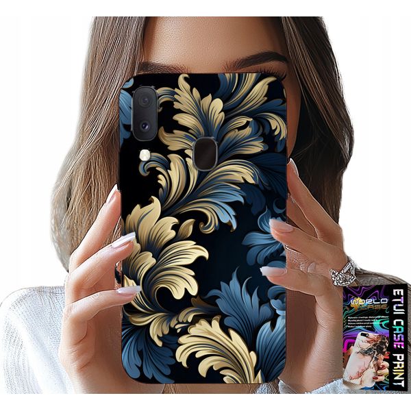Custodia Per Samsung Galaxy A20E - Elegante Custodia In Oro Dal Design Alla Moda-image