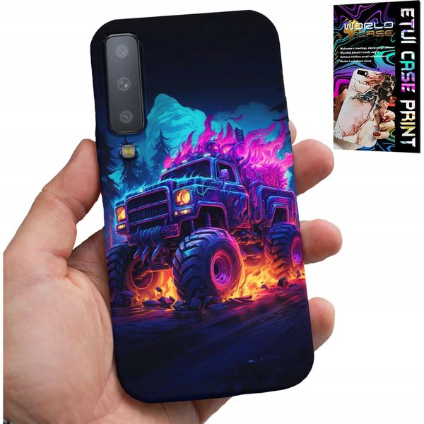 Custodia Per Samsung A7 2018 - Custodia Monstertruck Mega Truck Designs-image