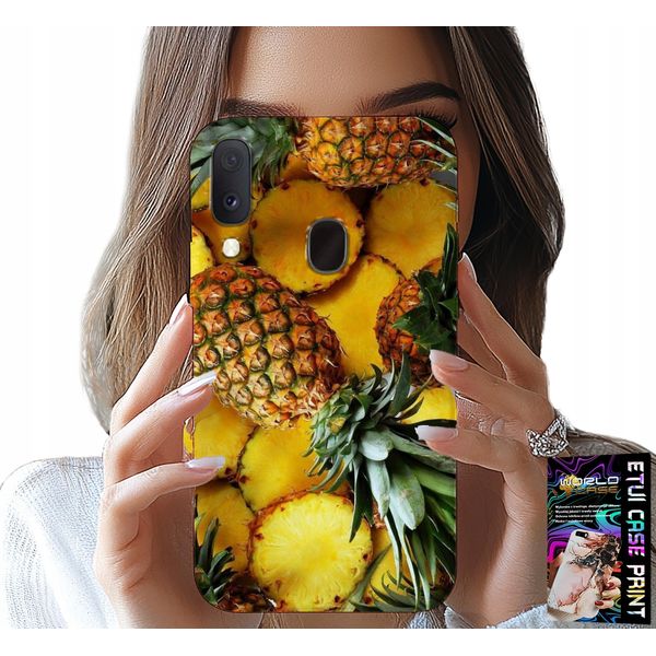 Custodia Per Samsung Galaxy A40 - Ananas Frutta Custodia + Vetro-image