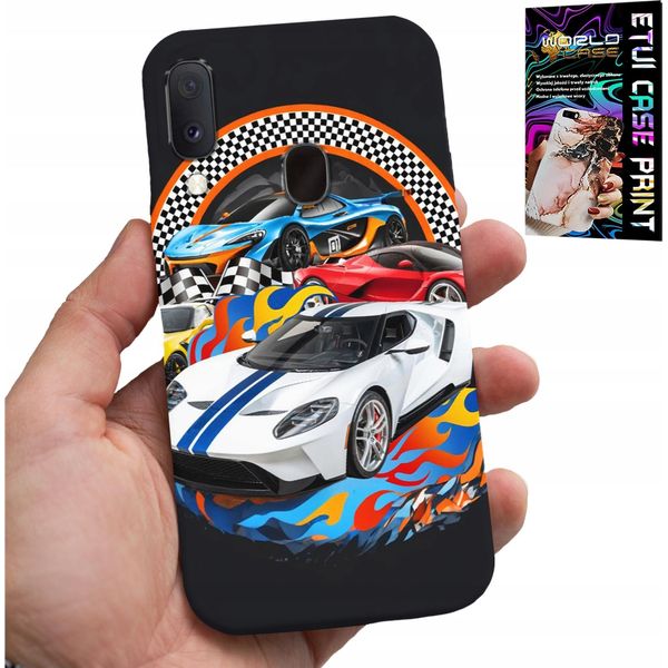 Custodia Per Samsung Galaxy A40 - Auto Sportive, Custodia Da Corsa + Vetro-image