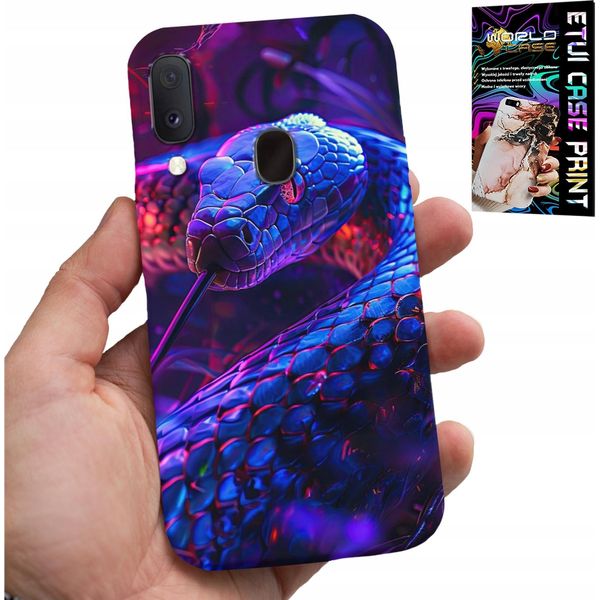 Custodia Per Samsung Galaxy A40 - Serpente Cobra Serpente A Sonagli Custodia Rettile + Pellicola-image