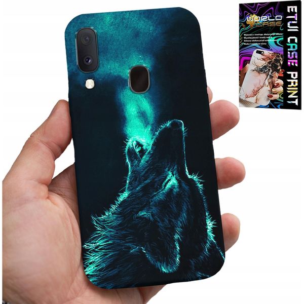 Custodia Per Samsung Galaxy A20E - Custodia Wolf Wolf Pack Super Patterns-image
