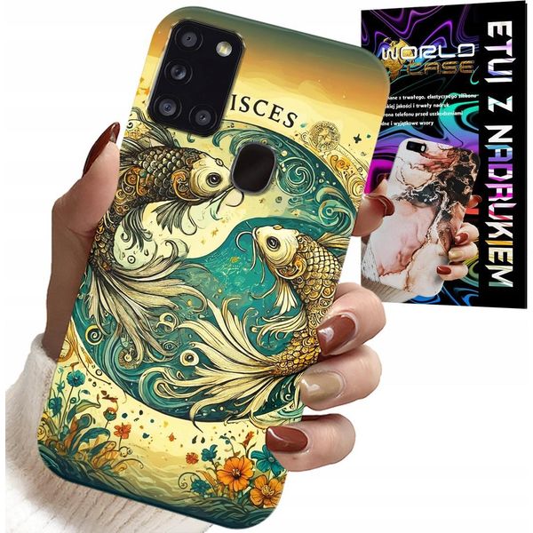 Etui Per Samsung Galaxy A21S - Segno Di Zodio, Astronomia Dei Pesci + File-image