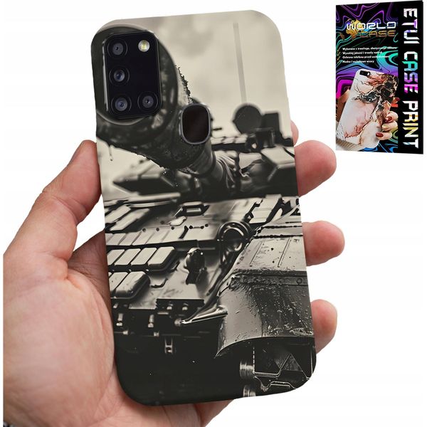 Etui Per Samsung Galaxy A21S - Veicoli Militari + Vetro-image