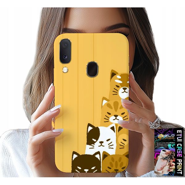 Custodia Per Samsung Galaxy A20E - Love Cat, Disegni Con Gatti, Custodia + Vetro-image