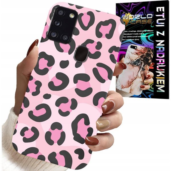 Etui Per Samsung Galaxy A21S - Pale Pantera Rosa - Design Femminile-image