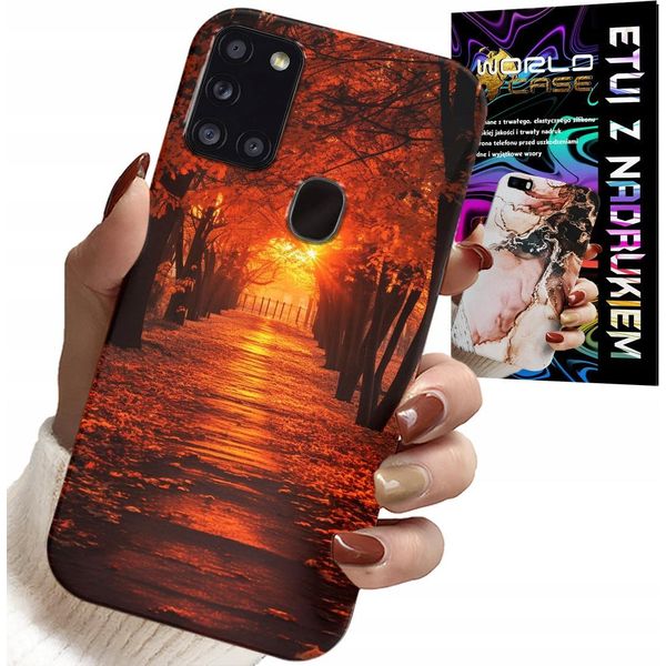 Etui Per Samsung Galaxy A21S - Park, Autunno, Foglie D'autunno, Plecks-image