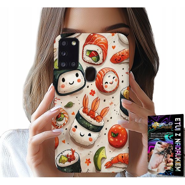 Etui Per Samsung Galaxy A21S - Caso Di Sushi Dolce-image