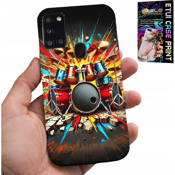 Etui Per Samsung Galaxy A21S - Percussione Rock & Roll + Foil-image