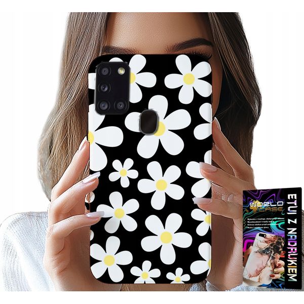 Etui Per Samsung Galaxy A21S - Daisy, Fiori, Pezzi-image