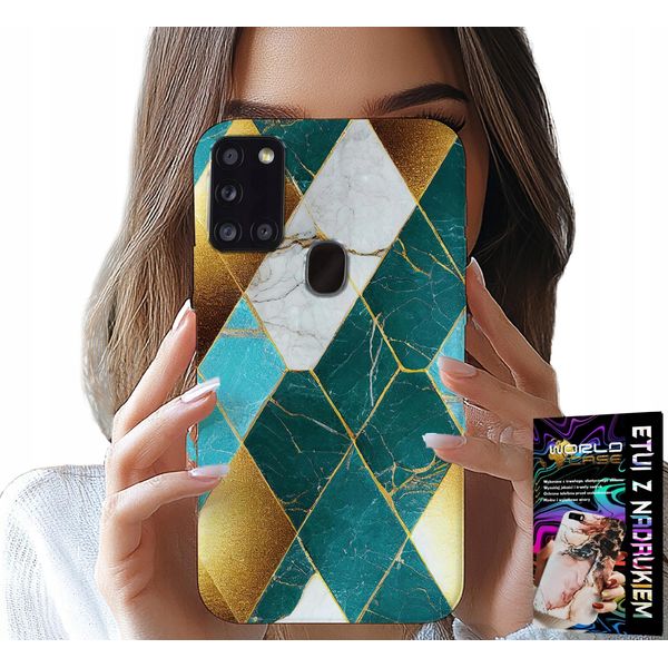 Custodia Per Samsung Galaxy A21S - Custodia Dal Design Elegante E Alla Moda + Pellicola-image