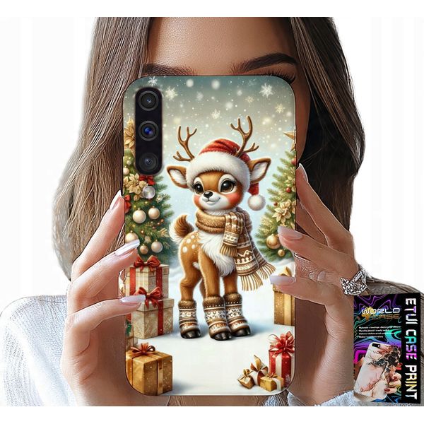 Custodia Per Samsung Galaxy A70 - Renna, Disegni Natalizi + Vetro-image