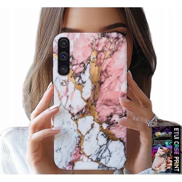 Custodia Per Samsung Galaxy A70 - Marmo Rosa E Bianco, Motivi In Pietra-image