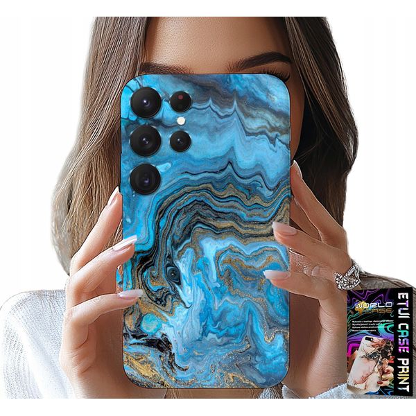 Etui Per Samsung Galaxy S22 Ultra - Case Marble Design + File-image