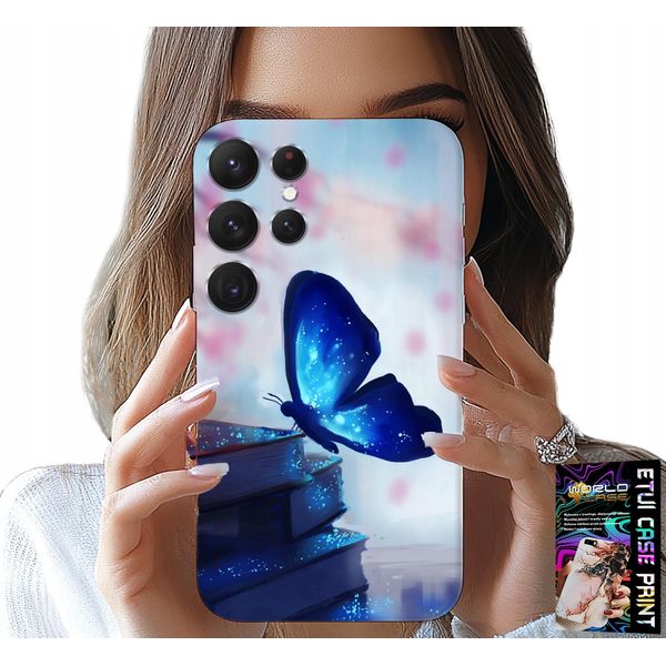 Custodia Per Samsung Galaxy S25 Ultra - Farfalla Blu, Farfalla, Disegni Femminili-image