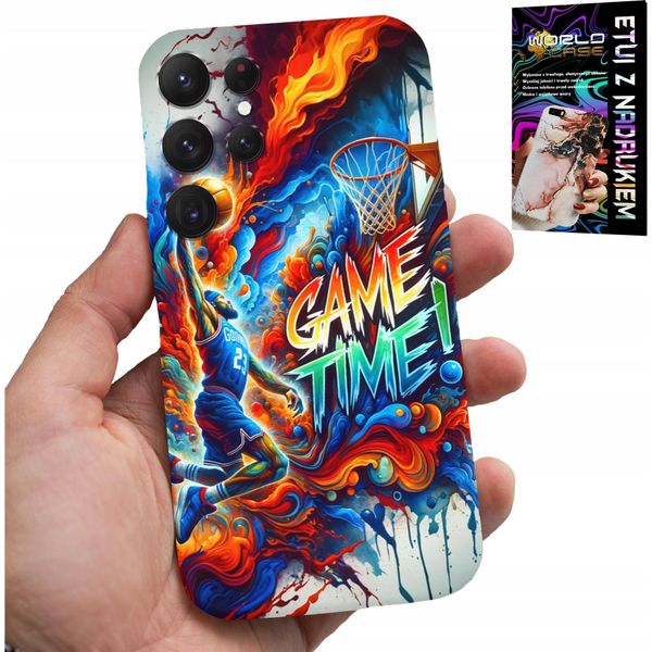 Etui Per Samsung Galaxy S22 Ultra - Basket Nba Game Time, Caso + Foil-image