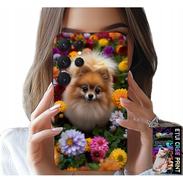 Etui Per Samsung Galaxy S22 Ultra - Sweet Dog, Caso Pomeraniano + Folia-image