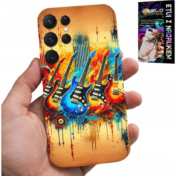 Etui Per Samsung Galaxy S23 Ultra - Guitarra Elettrica, Rock And Roll, Metallo-image