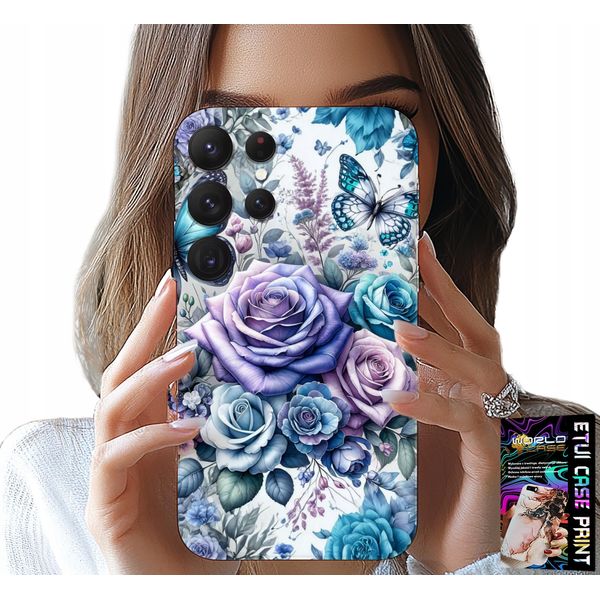 Etui Per Samsung Galaxy S23 Ultra - Custodia Flower Design + File-image