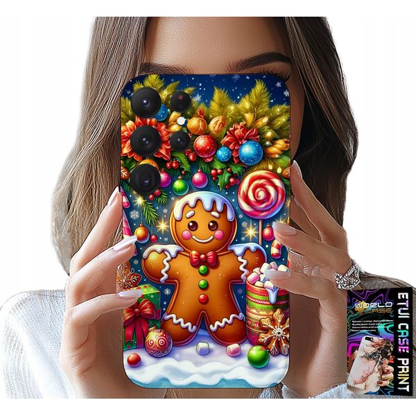 Custodia Per Samsung Galaxy S25 Ultra - Pan Di Zenzero, Disegni Di Caramelle + Vetro-image