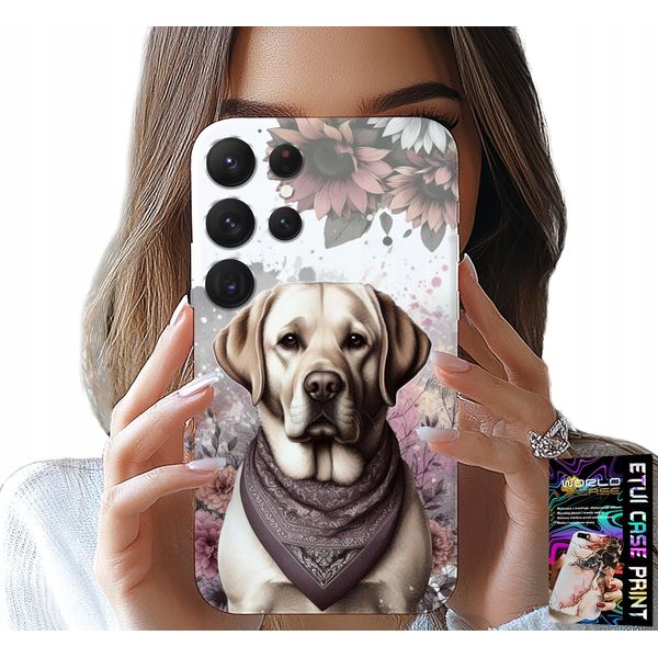 Etui Per Samsung Galaxy S23 Ultra - Cane Husky + Foil-image