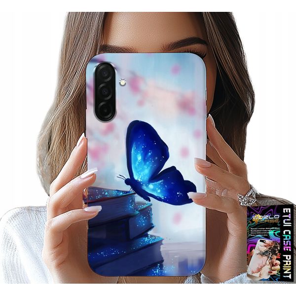 Custodia Per Samsung Galaxy A26 5G - Farfalla Blu, Farfalla, Disegni Femminili-image