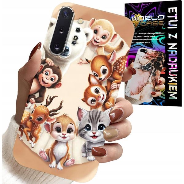 Custodia Per Samsung Note 10 Plus - Custodia Per Bambini Con Animali Della Foresta-image