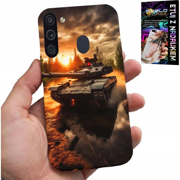 Custodia Per Samsung Galaxy A21 - Carro Armato, Guerra, Militare, Militari, Disegni-image