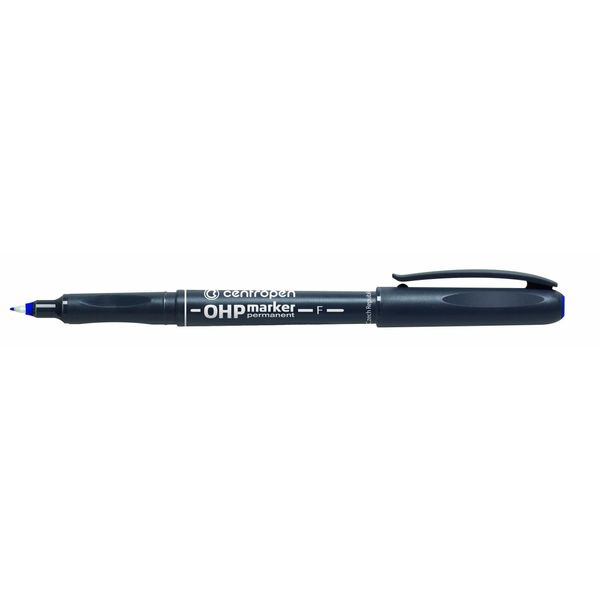 Centropen, Pennarello 2636, Blu, 10 Pezzi, 0,6 Mm, A Base Di Alcol, Prezzo Per 1 Pezzo-image
