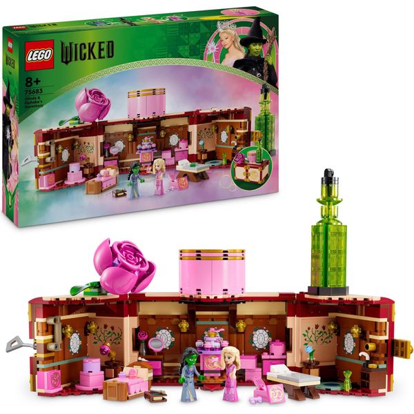 Lego Wicked Il Dormitorio Di Glinda Ed Elphaba, Modello Fantasy Da Collezione Con 2 Figure Delle Streghe Di Oz, Regalo Per Ragazze E Ragazzi Dagli 8 Anni In Su Che Amano Le Case Delle Bambole 75683-image