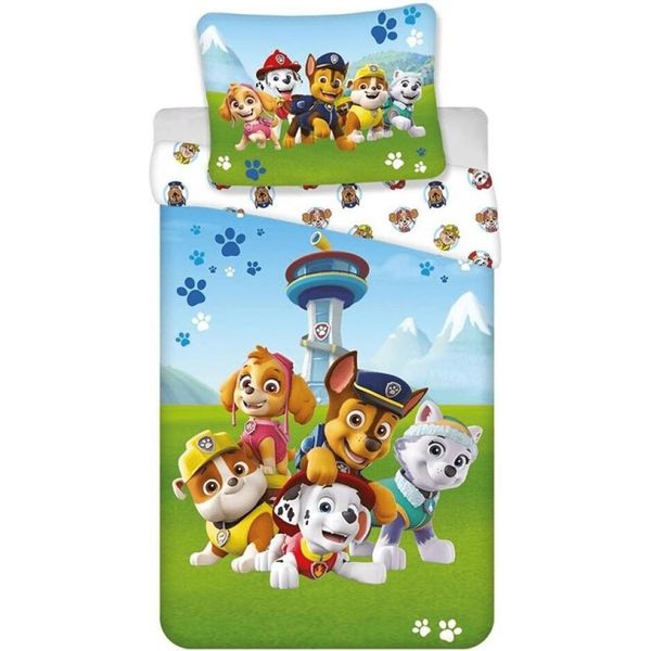 Paw Patrol Bettbezug Gioco Esterno 140 X 200 Cm - 65 X 65 Cm-image