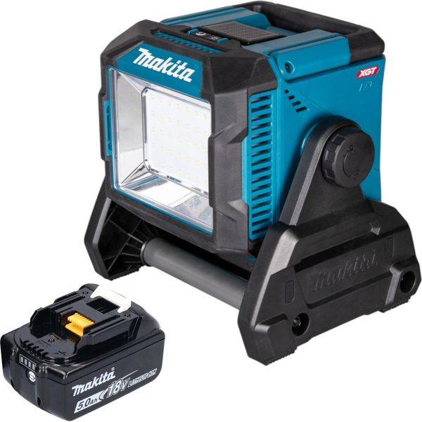 Lampada Da Cantiere A Batteria Makita Ml 005 G T1 18 / 40 V Max. 3.600 Lm + 1 Batteria 5,0 Ah - Senza Caricabatteria-image