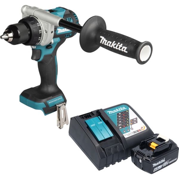 Makita Ddf 492 RG1 Avvitatore A Batteria 18 V 141 Nm Brushless + 1X Batteria 6,0 Ah + Caricabatteria-image