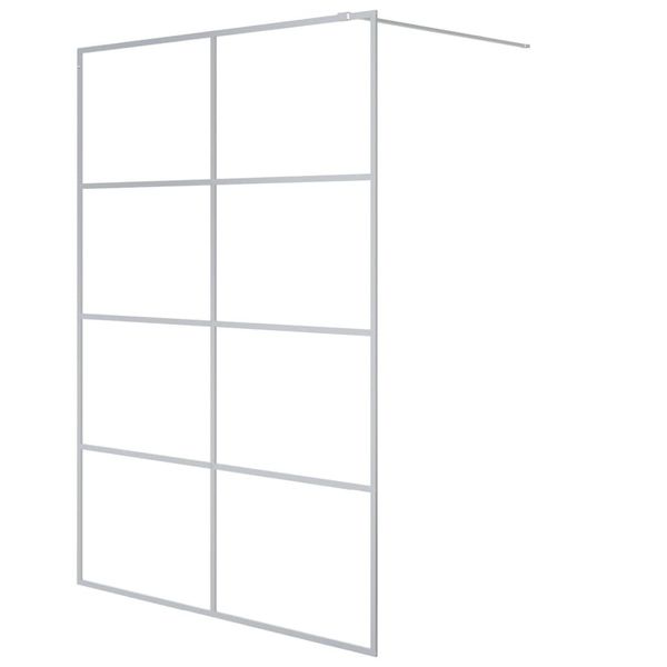 Vidaxl Schermo Doccia Per Cabina Doccia Silver 140X195 Cm Esg Vetro Chiaro-image