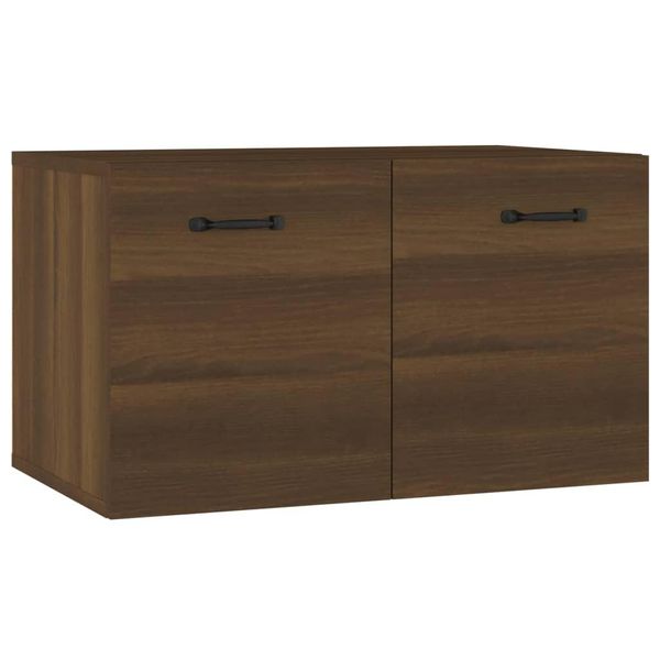 Vidaxl Armadio A Muro In Rovere Marrone 60X36,5X35 Cm Materiale In Legno-image