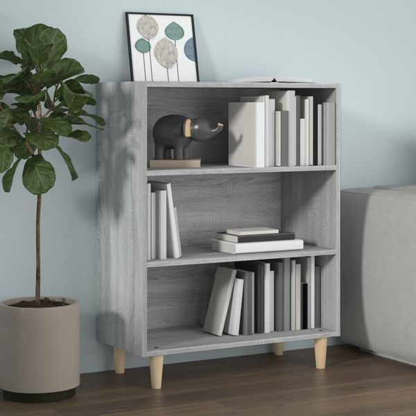 Vidaxl Credenza Grigio Sonoma 69,5X32,5X90 Cm Materiale A Base Di Legno-image