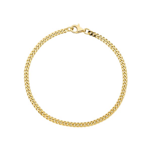 Goldarmband Jobo "Panzerarmband 3,3 Mm", Gelbgold 333, ArmbäNder, Damen, 21Cm, Gelbgold 333, Goldarmband, 333 Gold Massiv 21 Cm-image