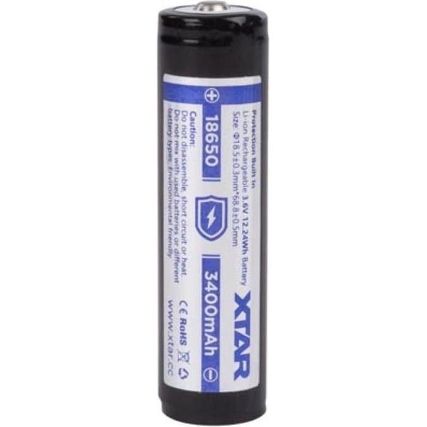 Xtar Ioni Di Litio 3,6 V - 3500 Mah - 18650 - Batteria Rotonda Ricaricabile-image