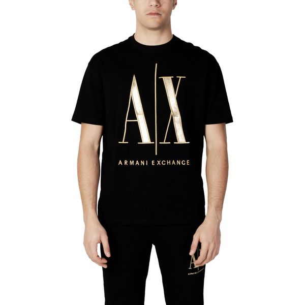 Armani Exchange 8Nztpq_Zjh4Z Maglietta A Maniche Corte Nera Xl Uomo Nero Xl-image