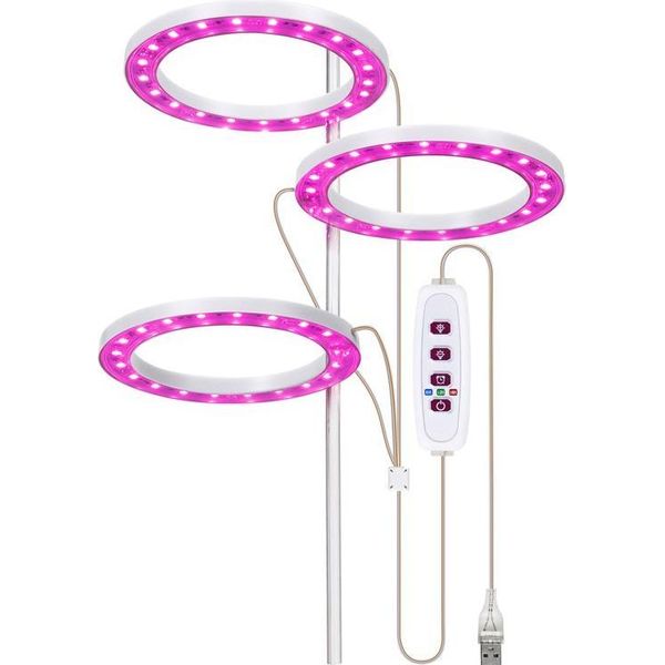 Lampada A Led Per La Crescita Delle Piante Lampada A Spettro Completo Per La Crescita Delle Piante Da Interno Alla Luce Del Sole Per Piante Da Interno Fiori Vegetali-image
