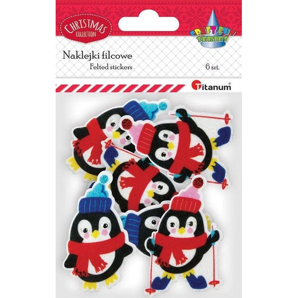 Pinguini Adesivi In Feltro 6 Pezzi Titanum-image