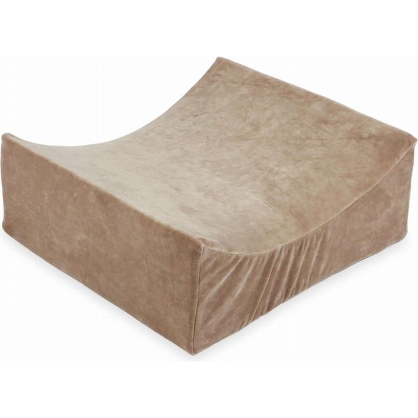 Culla Da Gioco In Morbida Schiuma Vellutata, Beige Scuro-image