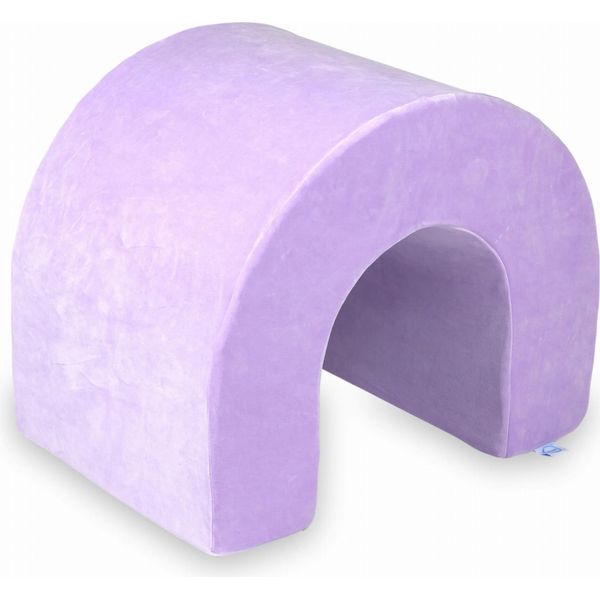 Tunnel Da Gioco In Schiuma Viola Morbida E Vellutata-image