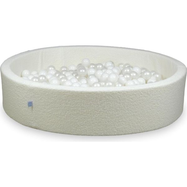 Piscina Asciutta 130X30 Boucle White 600 Palline: Bianco, Perla-image