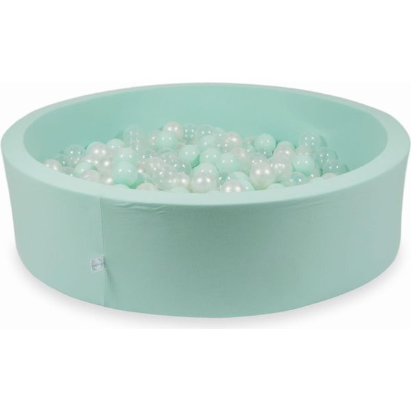 Piscina Dry Mint 110X30 Con 400 Palline: Trasparente, Madreperla, Menta Chiara-image